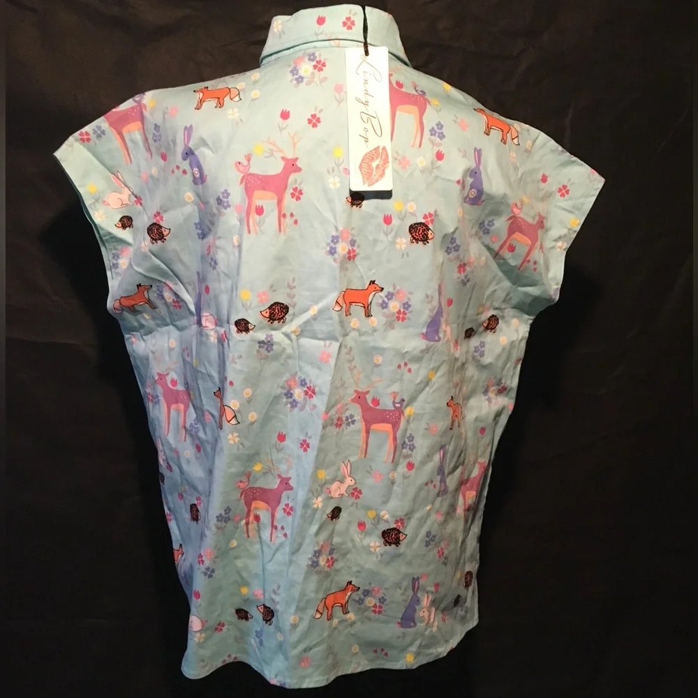 NWT Teal Woodland Top - Picture 4 of 5